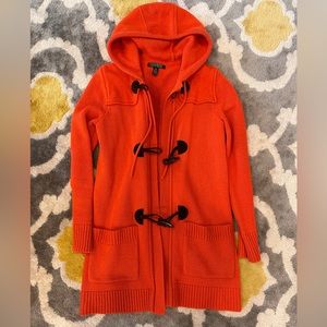 🎉Ralph Lauren wool blend sweater coat with hood